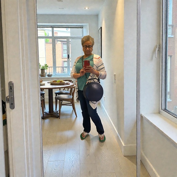 Pink Haley Midnight Blue Circular Bag - Picture 13 of 13